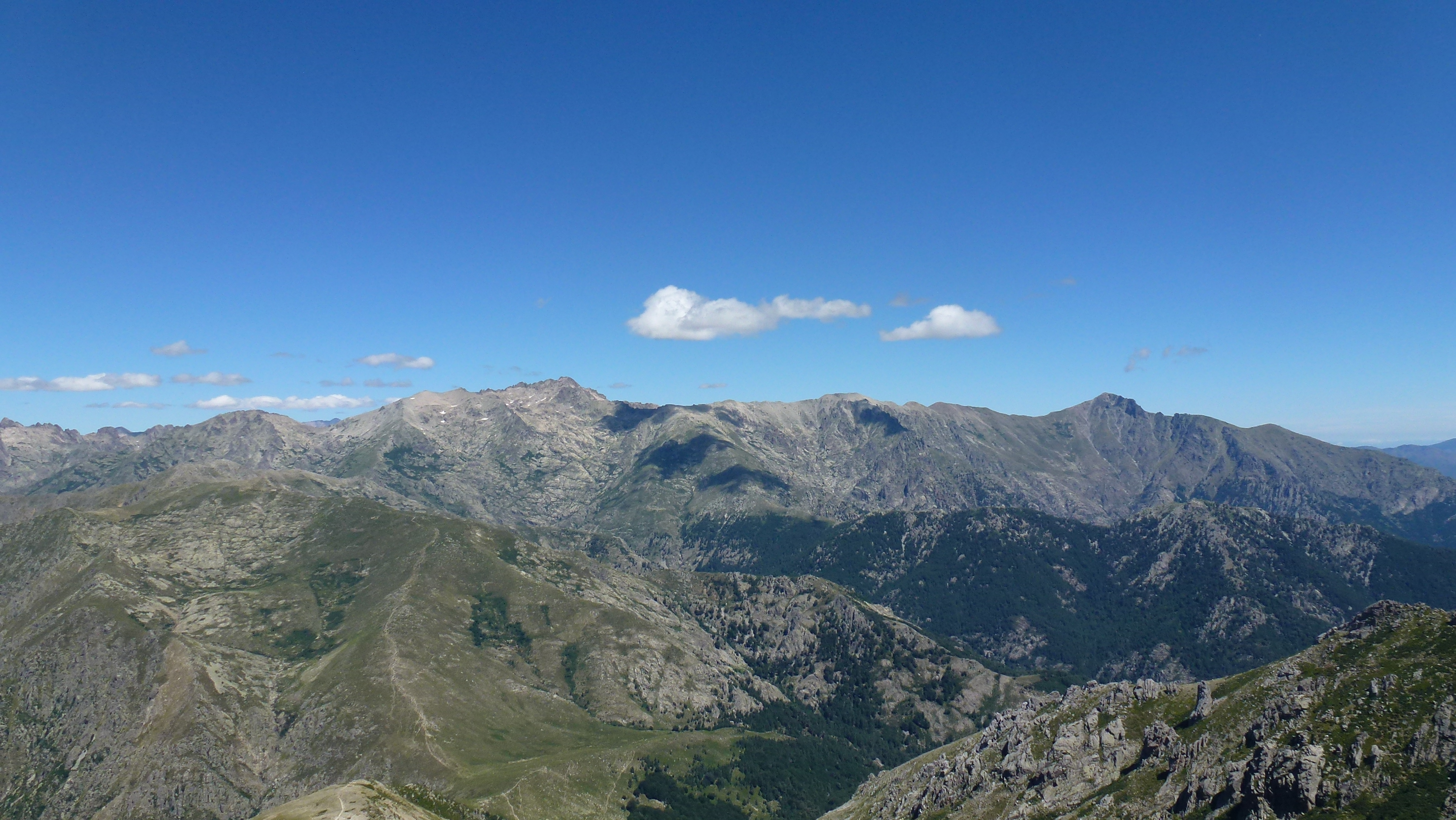 View of the Monte Rotondo massif along the GR20