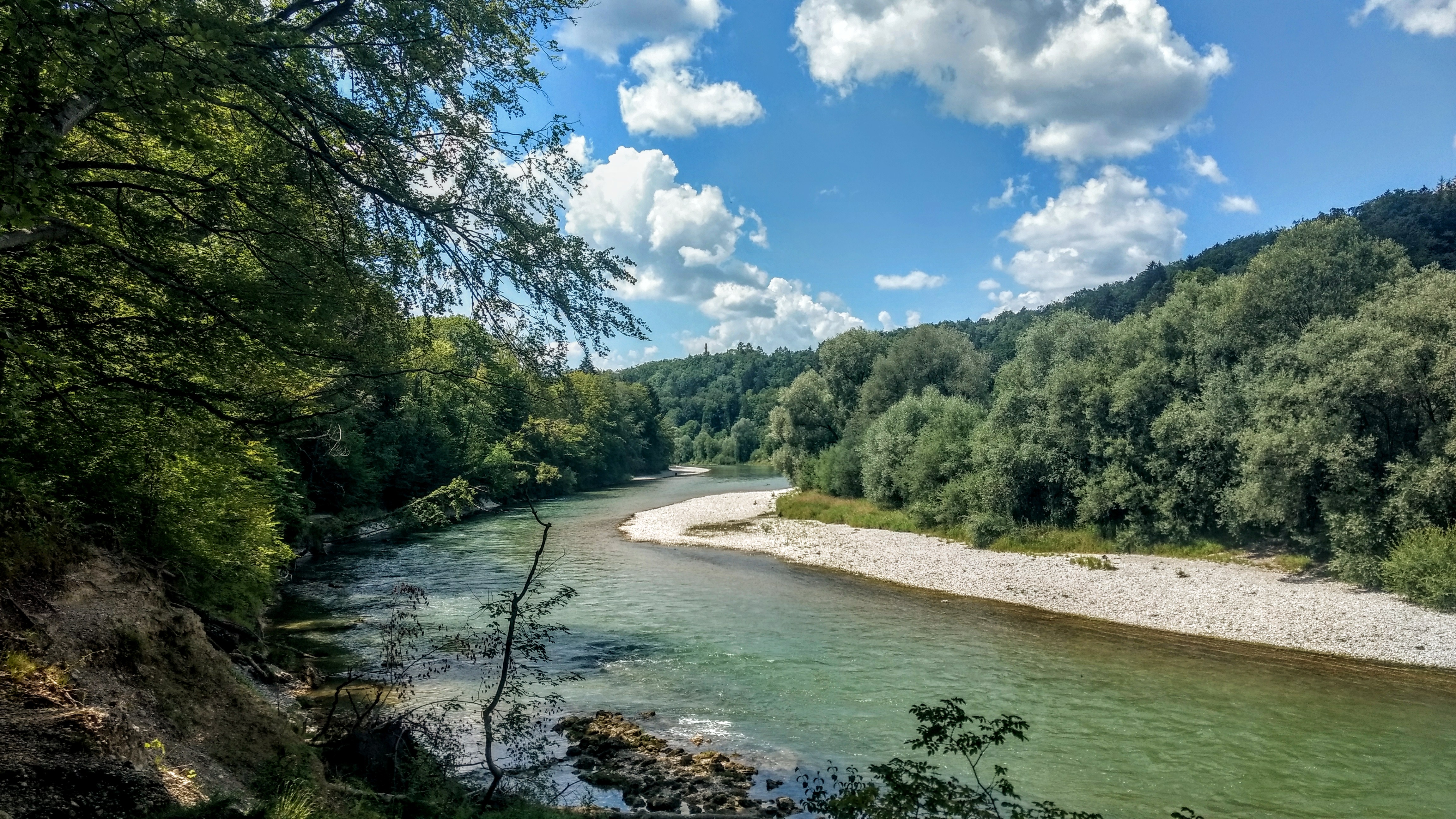 Isar river inviting us for a swim
